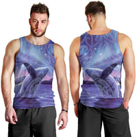 New Zealand Matariki Humpback Whale Men Tank Top Paikea Maori New Year Purple Galaxy LT14 - Polynesian Pride