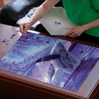 New Zealand Matariki Humpback Whale Puzzle Paikea Maori New Year Purple Galaxy LT14 - Polynesian Pride
