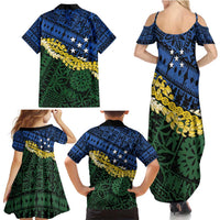 Halo Olaketa Solomon Islands Tapa Pattern Family Matching Summer Maxi Dress and Hawaiian Shirt LT14 - Polynesian Pride