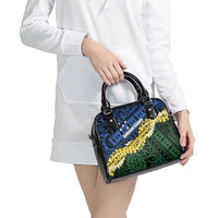 Halo Olaketa Solomon Islands Tapa Pattern Shoulder Handbag