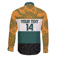AUNZ Rugby Custom Family Matching Summer Maxi Dress and Hawaiian Shirt Australia Kangaroo New Zealand Silver Fern LT14 - Polynesian Pride