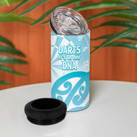New Zealand Darts 4 in 1 Can Cooler Tumbler Aotearoa Maori Its In My DNA White LT14 - Polynesian Pride