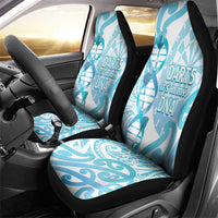 New Zealand Darts Car Seat Cover Aotearoa Maori Its In My DNA White LT14 - Polynesian Pride