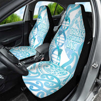 New Zealand Darts Car Seat Cover Aotearoa Maori Its In My DNA White LT14 - Polynesian Pride
