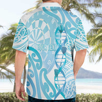 Personalised New Zealand Darts Hawaiian Shirt Aotearoa Maori Its In My DNA White LT14 - Polynesian Pride