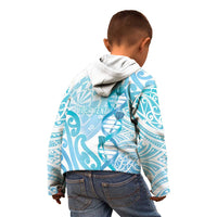 Personalised New Zealand Darts Kid Hoodie Aotearoa Maori Its In My DNA White LT14 - Polynesian Pride