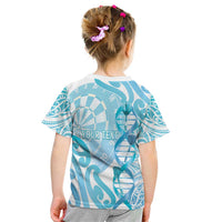 Personalised New Zealand Darts Kid T Shirt Aotearoa Maori Its In My DNA White LT14 - Polynesian Pride