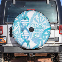 New Zealand Darts Spare Tire Cover Aotearoa Maori Its In My DNA White LT14 White - Polynesian Pride