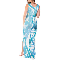 Personalised New Zealand Darts Tank Maxi Dress Aotearoa Maori Its In My DNA White LT14 - Polynesian Pride