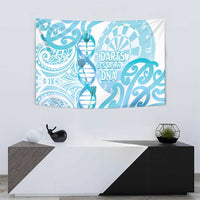 New Zealand Darts Tapestry Aotearoa Maori Its In My DNA White - Polynesian Pride