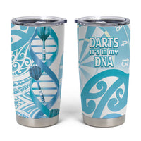 New Zealand Darts Tumbler Cup Aotearoa Maori Its In My DNA White LT14 White - Polynesian Pride