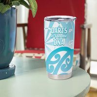 New Zealand Darts Tumbler Cup Aotearoa Maori Its In My DNA White LT14 - Polynesian Pride