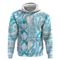 Personalised New Zealand Darts Zip Hoodie Aotearoa Maori Its In My DNA White LT14 Zip Hoodie White - Polynesian Pride