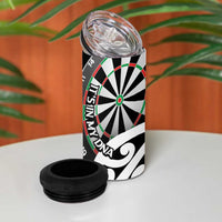 New Zealand Darts 4 in 1 Can Cooler Tumbler Aotearoa Maori Its In My DNA Black LT14 - Polynesian Pride