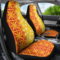 Kahili Quilt Hawaii Car Seat Cover Tropical Flower Seamless Half Style LT14 - Polynesian Pride