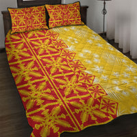 Kahili Quilt Hawaii Quilt Bed Set Tropical Flower Seamless Half Style
