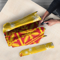 Kahili Quilt Hawaii Umbrella Tropical Flower Seamless Half Style