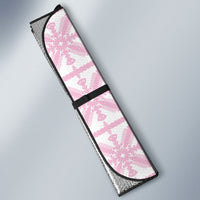 Pastel Pink Kahili Quilt Hawaii Auto Sun Shade Tropical Flower Seamless Half Style LT14 - Polynesian Pride