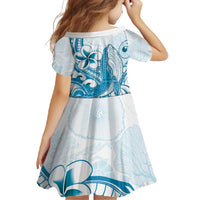 Blue Hawaii Humpback Whale Family Matching Off Shoulder Maxi Dress and Hawaiian Shirt Polynesian Tribal Ocean Vibes LT14 - Polynesian Pride