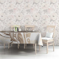 Brown Hawaii Humpback Whale Tablecloth Polynesian Tribal Ocean Vibes