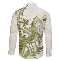 Lime Green Hawaii Family Matching Mermaid Dress and Hawaiian Shirt Humpback Whale Tattoo Polynesian Tribal Ocean Vibes LT14 - Polynesian Pride