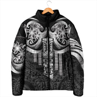 Tiki Drum Hawaii Padded Jacket Hawaiian Kakau Tattoo Style LT14 - Polynesian Pride