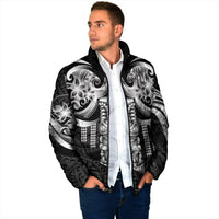 Tiki Drum Hawaii Padded Jacket Hawaiian Kakau Tattoo Style LT14 - Polynesian Pride