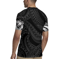 Tiki Drum Hawaii Rugby Jersey Hawaiian Kakau Tattoo Style LT14 - Polynesian Pride