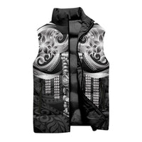 Tiki Drum Hawaii Sleeveless Puffer Jacket Hawaiian Kakau Tattoo Style LT14 - Polynesian Pride