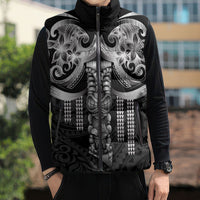 Tiki Drum Hawaii Sleeveless Puffer Jacket Hawaiian Kakau Tattoo Style LT14 - Polynesian Pride