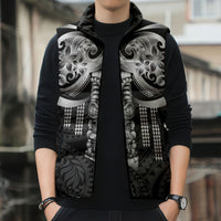 Tiki Drum Hawaii Sleeveless Puffer Jacket Hawaiian Kakau Tattoo Style LT14 - Polynesian Pride