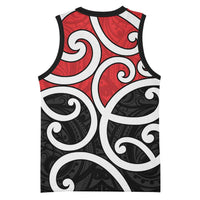 New Zealand Basketball Jersey Maori Koru Tino Rangatiratanga Color LT14 - Polynesian Pride
