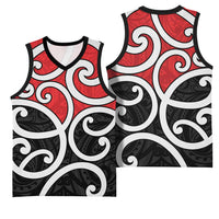 New Zealand Basketball Jersey Maori Koru Tino Rangatiratanga Color LT14 - Polynesian Pride