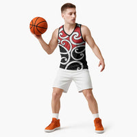 New Zealand Basketball Jersey Maori Koru Tino Rangatiratanga Color LT14 - Polynesian Pride