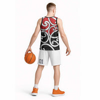 New Zealand Basketball Jersey Maori Koru Tino Rangatiratanga Color LT14 - Polynesian Pride