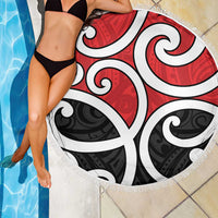 New Zealand Beach Blanket Maori Koru Tino Rangatiratanga Color LT14 - Polynesian Pride