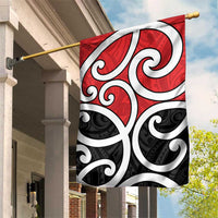 New Zealand Garden Flag Maori Koru Tino Rangatiratanga Color LT14 House Flag Red - Polynesian Pride