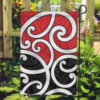 New Zealand Garden Flag Maori Koru Tino Rangatiratanga Color LT14 Garden Flag Red - Polynesian Pride