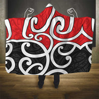 New Zealand Hooded Blanket Maori Koru Tino Rangatiratanga Color LT14 - Polynesian Pride