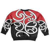 New Zealand Kid Ugly Christmas Sweater Maori Koru Tino Rangatiratanga Color LT14 - Polynesian Pride