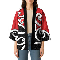 New Zealand Kimono Maori Koru Tino Rangatiratanga Color LT14 - Polynesian Pride
