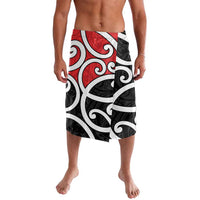 New Zealand Lavalava Maori Koru Tino Rangatiratanga Color LT14 Red - Polynesian Pride