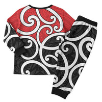 New Zealand Christmas Pajama Set Maori Koru Tino Rangatiratanga Color LT14 - Polynesian Pride