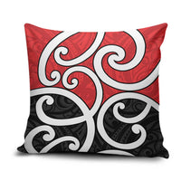 New Zealand Pillow Cover Maori Koru Tino Rangatiratanga Color LT14 Red - Polynesian Pride