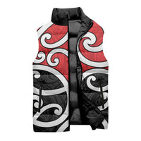 New Zealand Sleeveless Puffer Jacket Maori Koru Tino Rangatiratanga Color LT14 - Polynesian Pride
