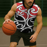 New Zealand Sleeveless Zip Hoodie Maori Koru Tino Rangatiratanga Color LT14 - Polynesian Pride