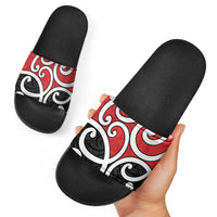 New Zealand Slide Sandals Maori Koru Tino Rangatiratanga Color LT14 - Polynesian Pride