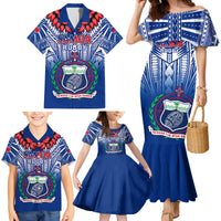 Samoa Rugby Family Matching Mermaid Dress and Hawaiian Shirt 2023 Go Manu Samoa With Ula Fala Style LT14 - Polynesian Pride
