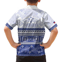 Personalised HRPP Samoa Siapo Family Matching Tank Maxi Dress and Hawaiian Shirt Teuila Flowers Samoan Pattern LT14 - Polynesian Pride