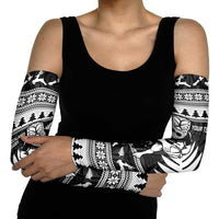 New Zealand Christmas Rugby Personalised Arm Sleeves Meri Kirihimete All Black Maori LT14 - Polynesian Pride